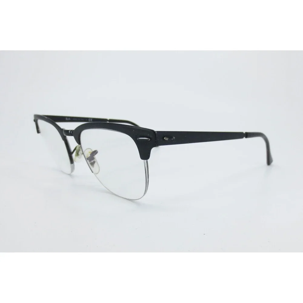 Ray-Ban RB 3716-V-M 2904 Clubmaster Metal Eyeglasses Matte Black 50-22 145 Italy - Picture 2 of 7